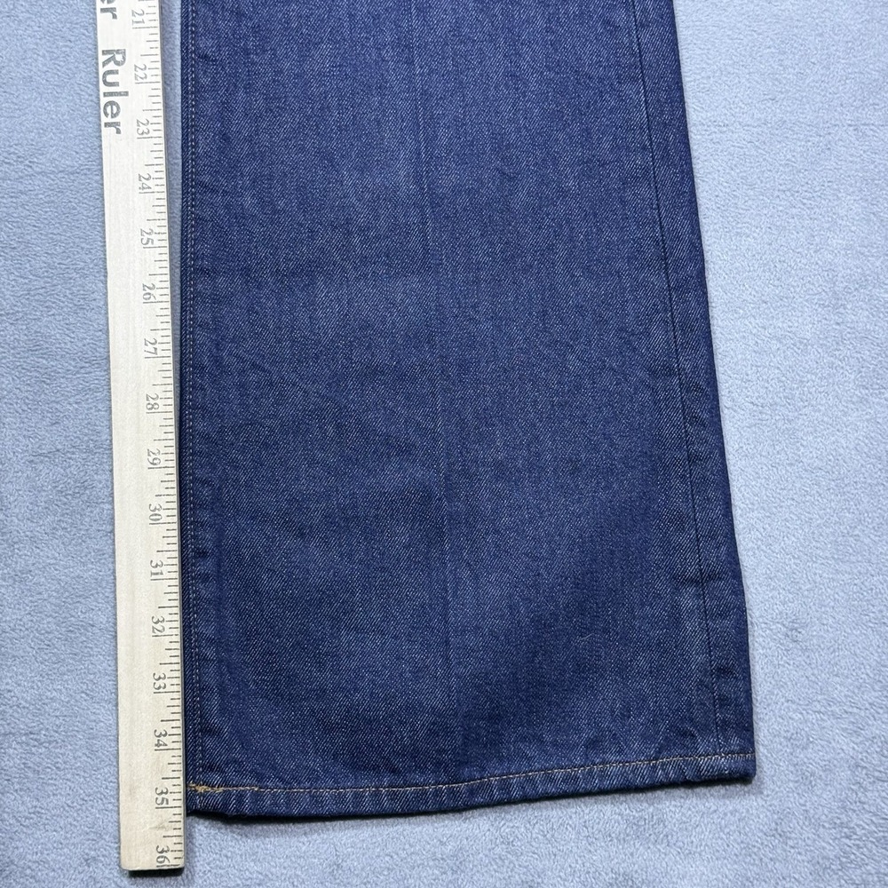 Madewell High-Rise Wide-Leg Jeans in Deep Indigo Blue - Picture 7 of 8